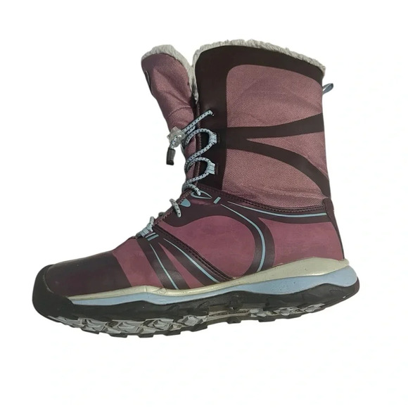 KEEN TERRADORA BIG KIDS PURPLE FABRIC MID CALF WATERPROOF BOOTS SHOES YOUTH SZ 5 - Picture 7 of 12